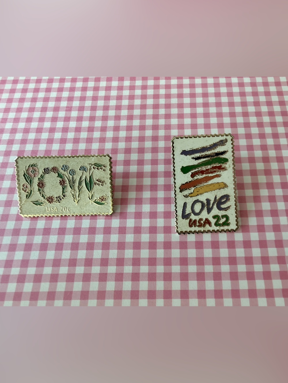 Vintage USPS Collectible Love Stamp Pins